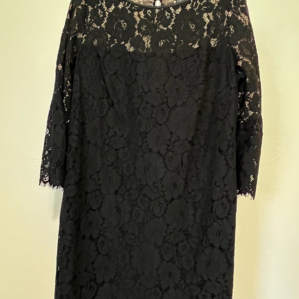 Ralph Lauren Elegant Black Lace Dress